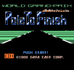 World Grand-Prix - Pole To Finish (Japan) Title Screen